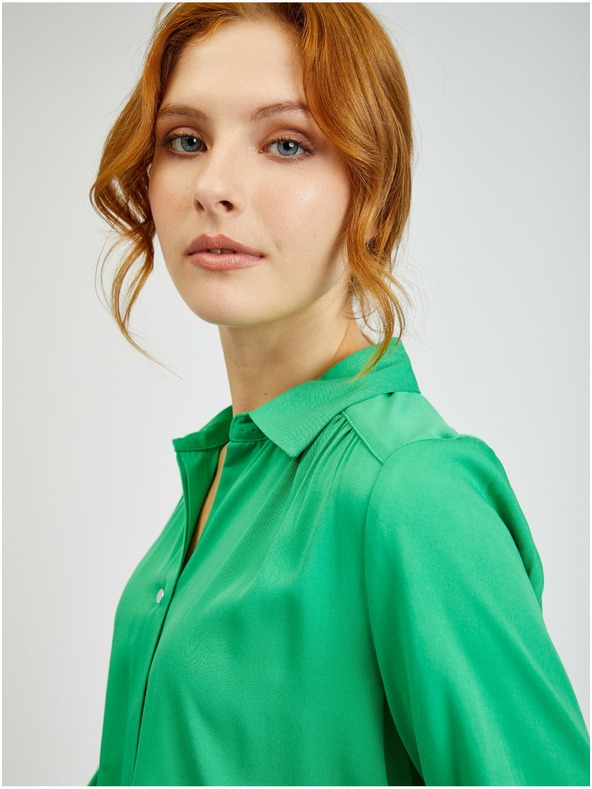 Orsay Zelena ženska satenska bluza ORSAY