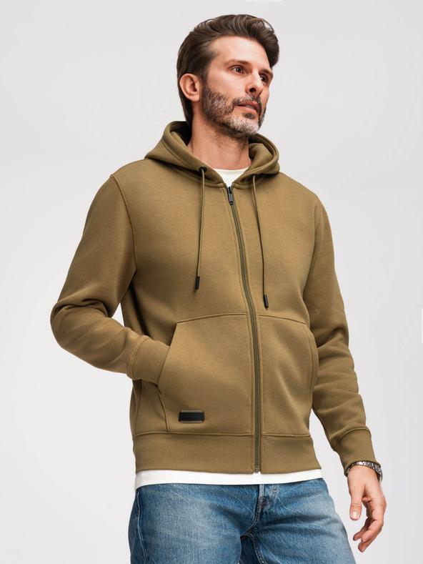 Ombre Clothing Muška pamučna elastična dukserica BASIC Ombre Clothing