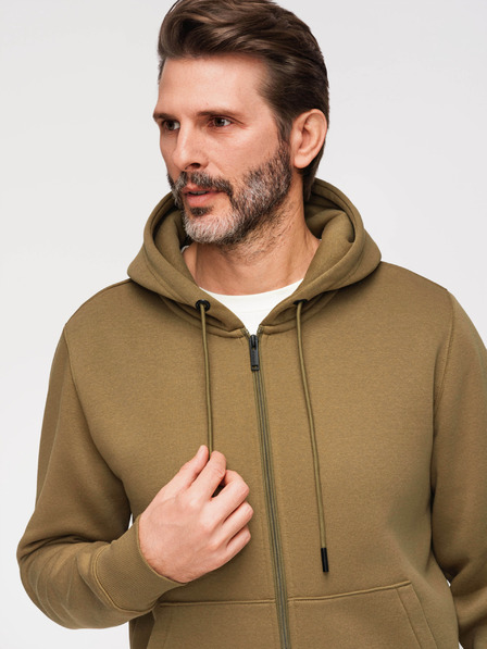 Ombre Clothing Muška pamučna elastična dukserica BASIC Ombre Clothing