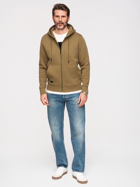 Ombre Clothing Muška pamučna elastična dukserica BASIC Ombre Clothing