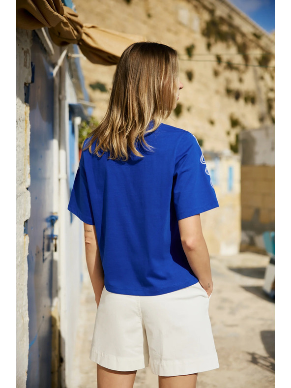 Moodo Pamučna majica plava Moodo