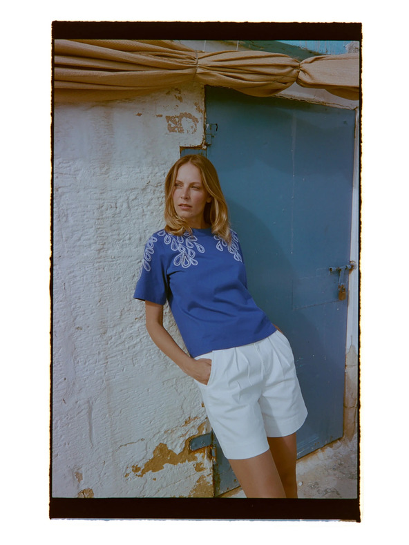 Moodo Pamučna majica plava Moodo