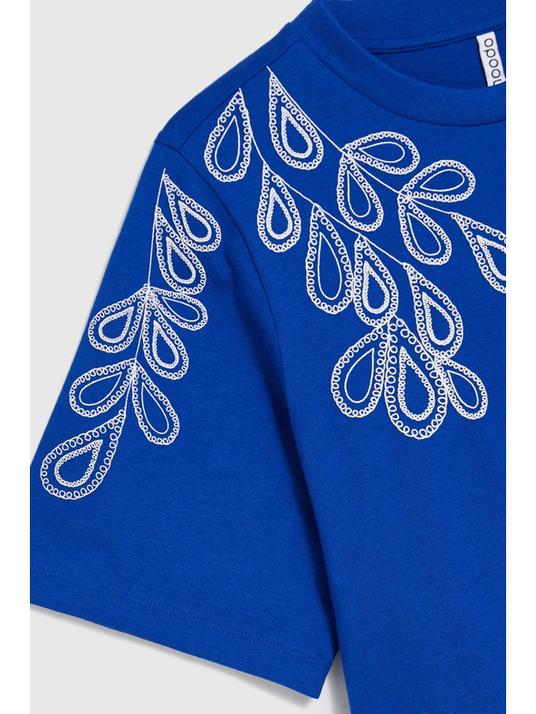 Moodo Pamučna majica plava Moodo