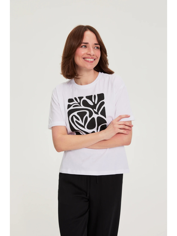 Moodo Bluza sa printom bijela Moodo