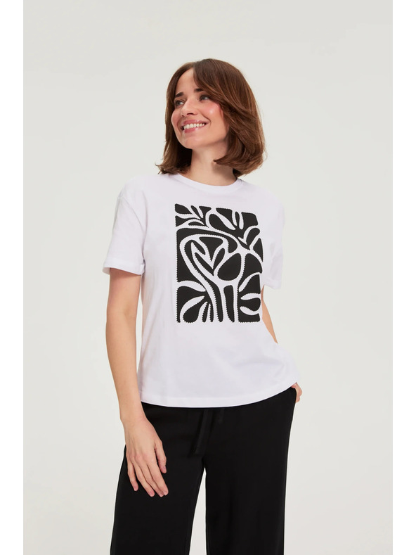 Moodo Bluza sa printom bijela Moodo