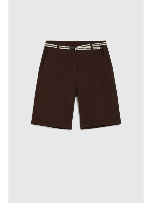 Moodo Pamučne kratke hlače smeđe Moodo