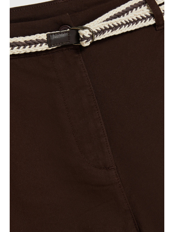 Moodo Pamučne kratke hlače smeđe Moodo