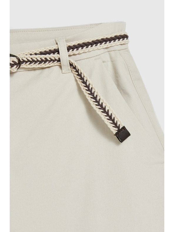 Moodo Pamučne kratke hlače bež Moodo