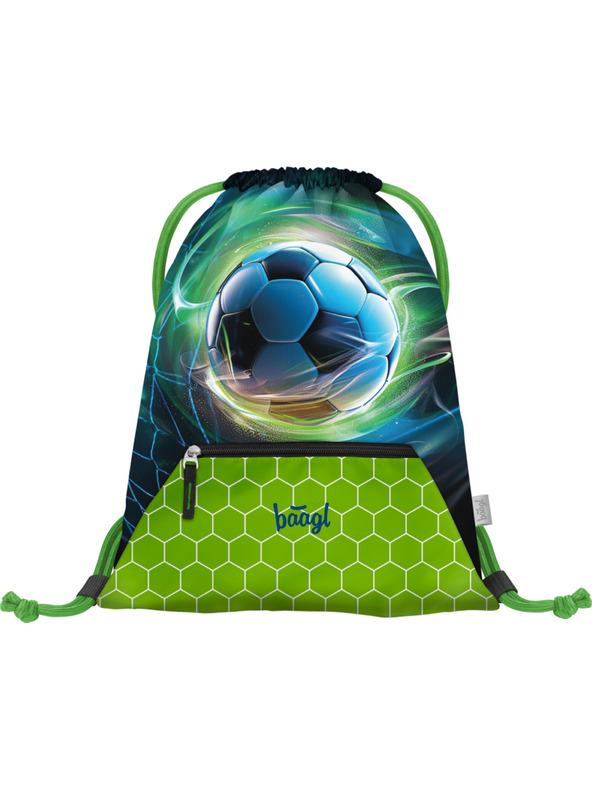 BAAGL  BAAGL SET 5 Zippy Plus Nogometna Lopta: aktovka, pernica, vrećica, pregača, novčanik