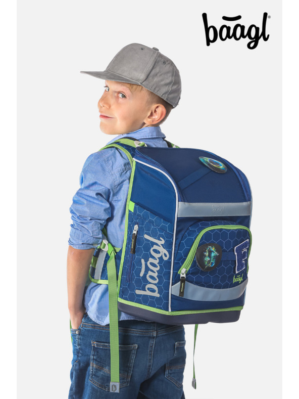 BAAGL  BAAGL SET 5 Zippy Plus Nogometna Lopta: aktovka, pernica, vrećica, pregača, novčanik