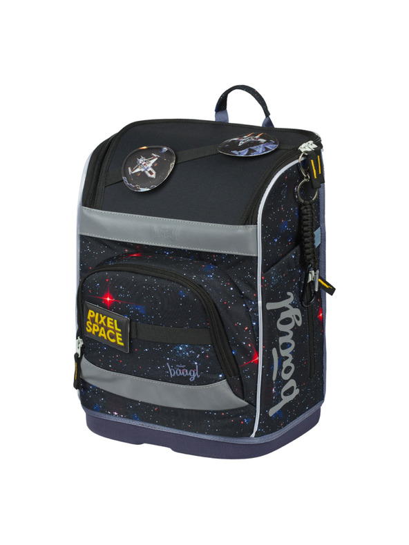 BAAGL  BAAGL SET 5 Zippy Plus Pixel Space: aktovka, pernica, vrećica, pregača, novčanik