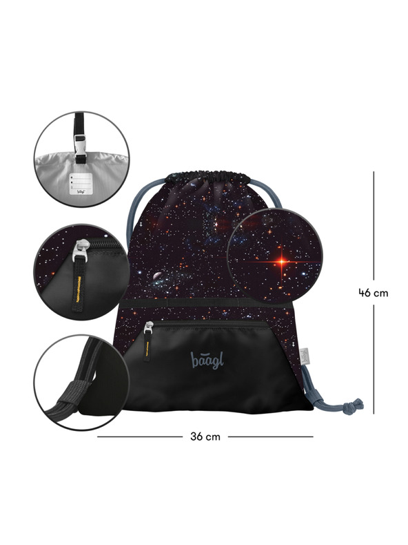 BAAGL  BAAGL Vrećica s džepom Pixel Space
