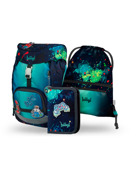 BAAGL  BAAGL SET 3 Airy Chill: ruksak, pernica, vrećica