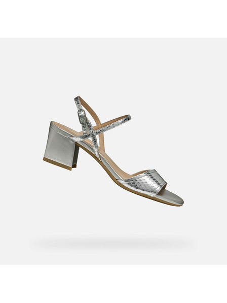 Geox Srebrnaste zenske sandale Geox New Eraklia 50