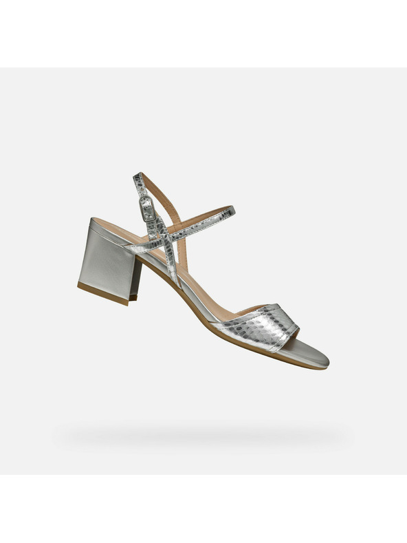 Geox Srebrnaste zenske sandale Geox New Eraklia 50
