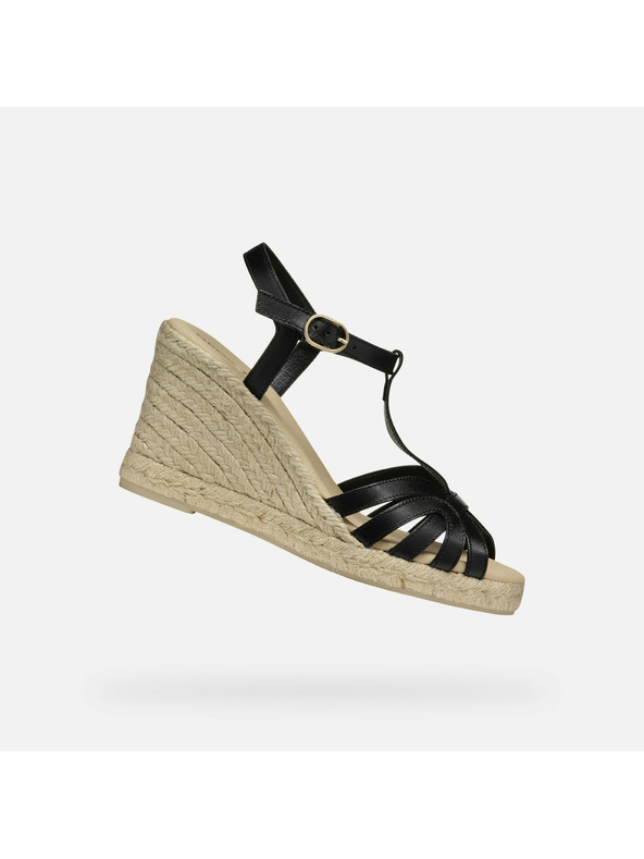 Geox Crne zenske sandale Geox Gelsa