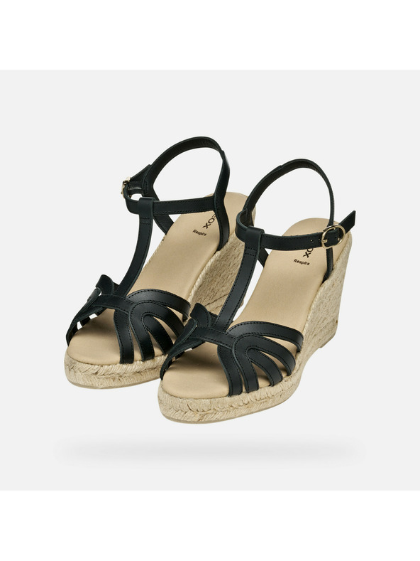 Geox Crne zenske sandale Geox Gelsa