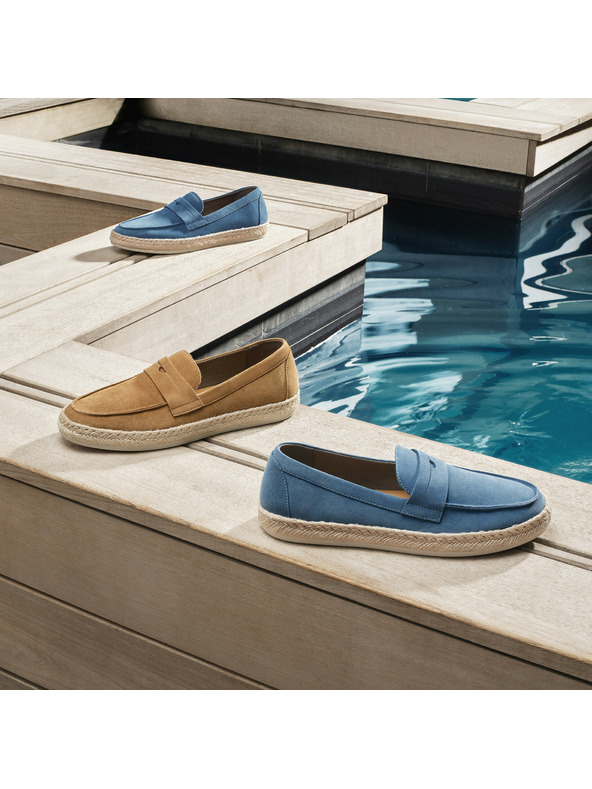 Geox Plave muske mokasine Geox Costuni