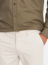 Ombre Clothing Muške chino hlače REGULAR FIT bež Ombre odjeća