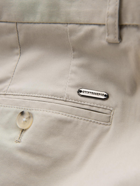 Ombre Clothing Muške chino hlače REGULAR FIT bež Ombre odjeća