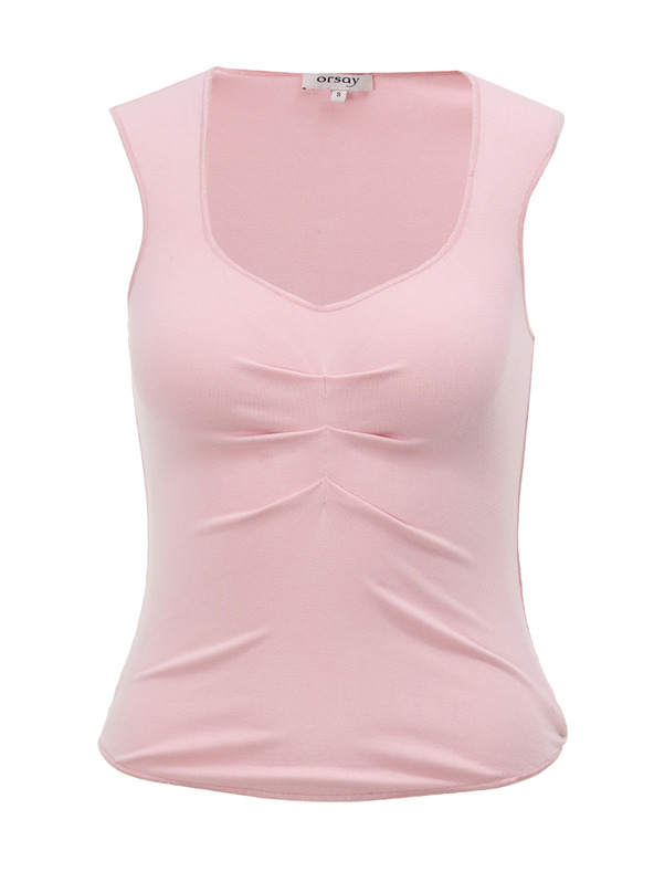 Orsay Svijetloružičasti ženski top s volanima ORSAY