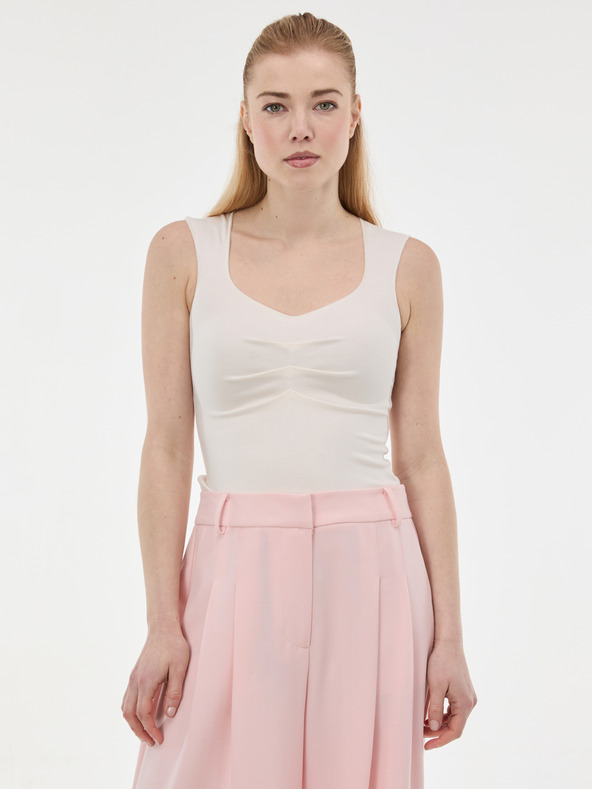 Orsay Kremasti ženski top s volanima ORSAY