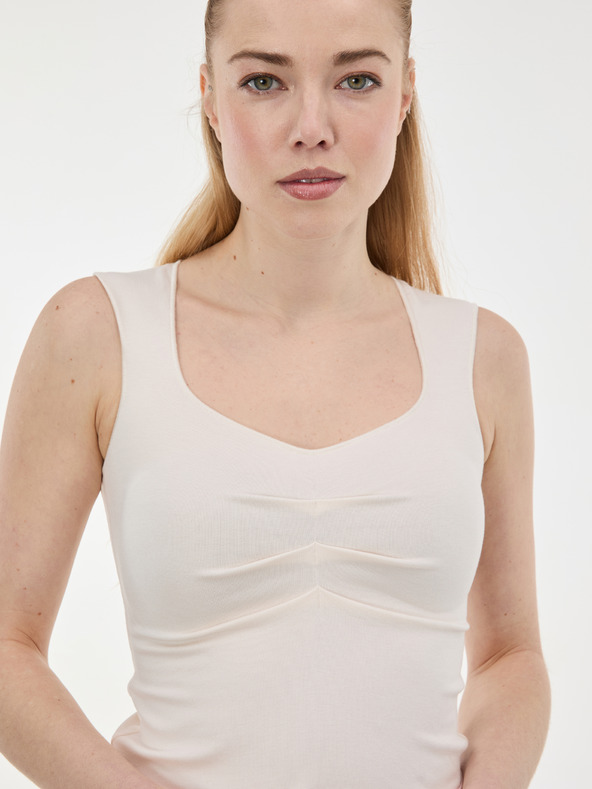 Orsay Kremasti ženski top s volanima ORSAY