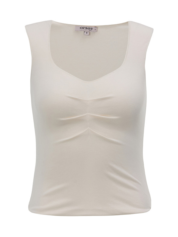 Orsay Kremasti ženski top s volanima ORSAY