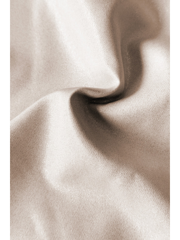 numoco NINA Elegantne haljine sa omotačem izrezom, rukavom i pojasom - bež sa sjajom