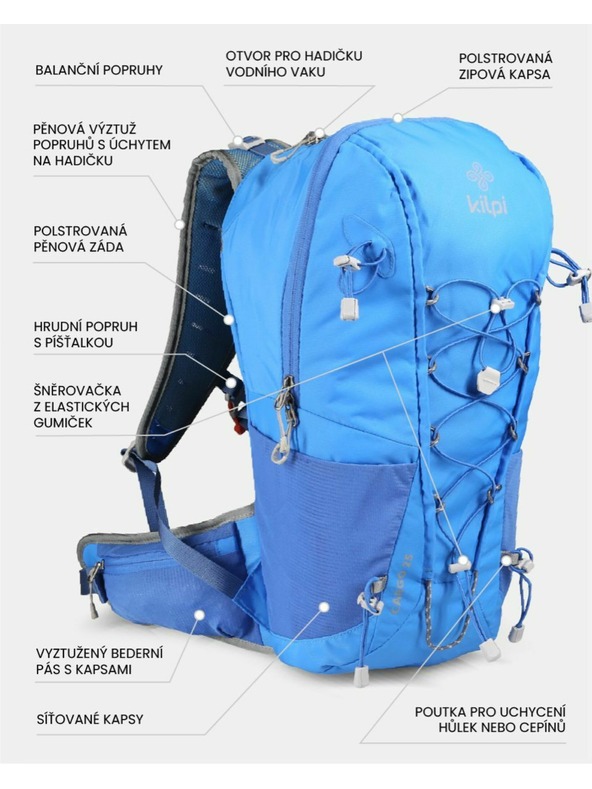 Kilpi Plavi unisex sportski ruksak Kilpi CARGO (25 l)