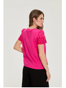 Moodo Glatka majica fuksija Moodo
