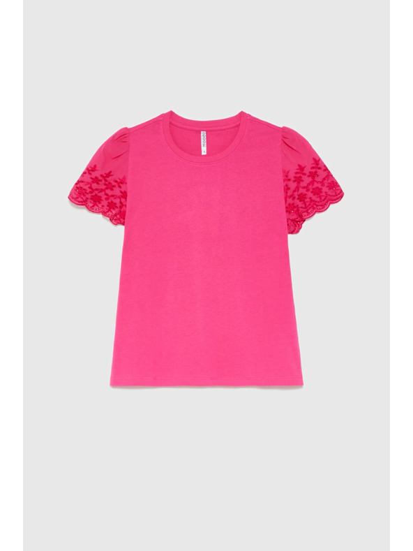 Moodo Glatka majica fuksija Moodo