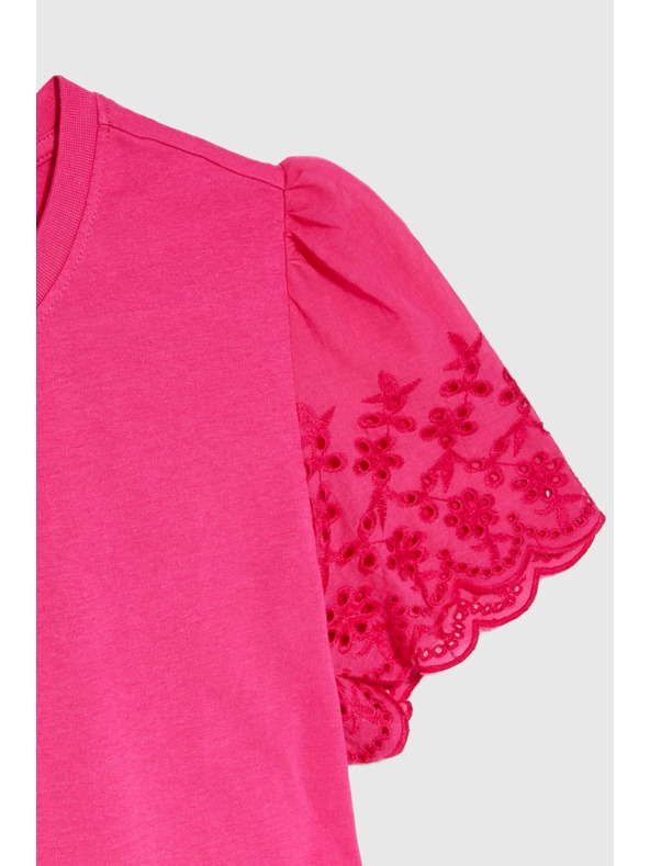 Moodo Glatka majica fuksija Moodo