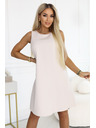 numoco VICTORIA Trapezne haljine bez rukava s pojasnom - bež