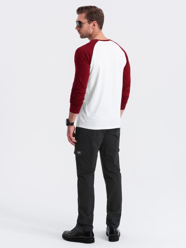 Ombre Clothing Crne muške kargo hlače Ombre Clothing