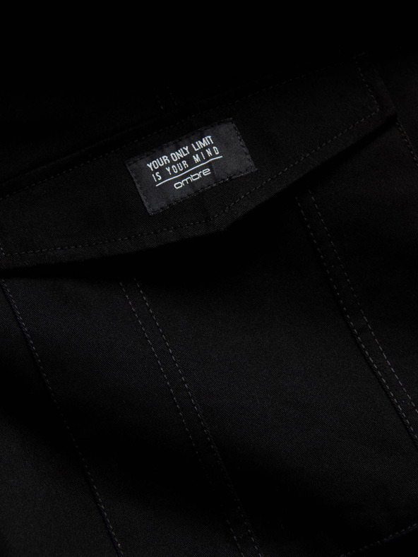 Ombre Clothing Crne muške kargo hlače Ombre Clothing