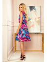 numoco Haljina A kroja s plavim i ružičastim cvjetovima Numoco VICTORIA