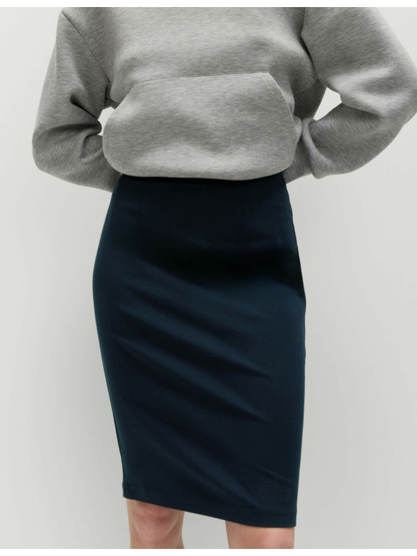 Marks & Spencer Jersey uska suknja do koljena Marks & Spencer mornarsko plava