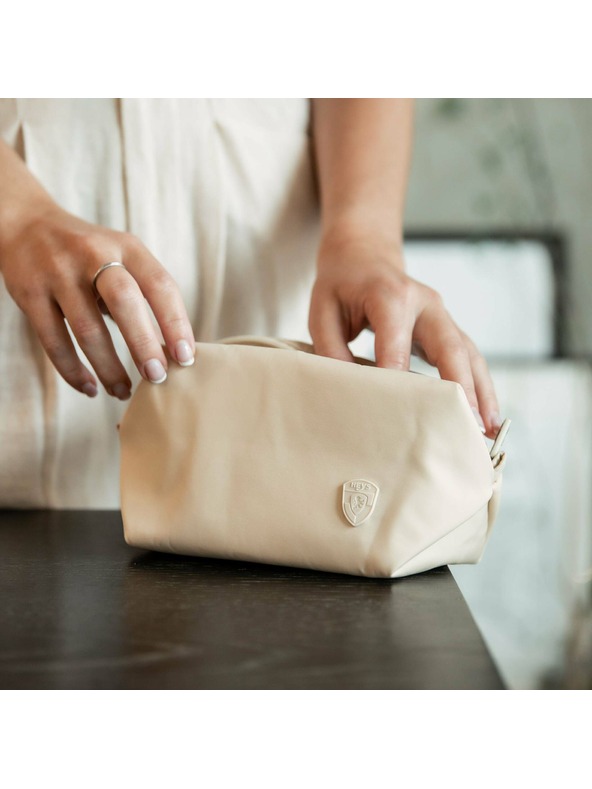 Heys Bež kozmetička torbica Heys Basic Makeup Bag Tan