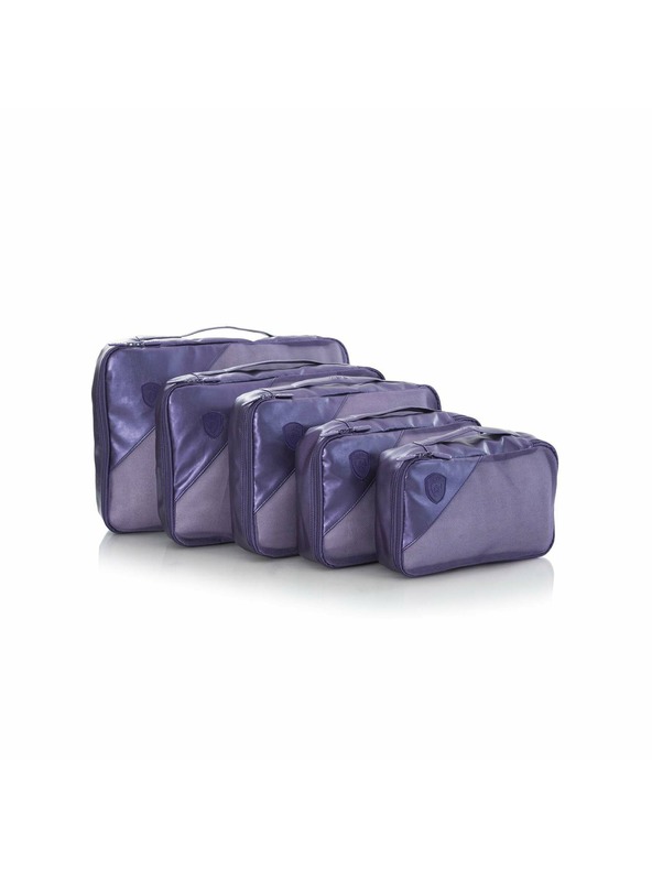 Heys Set od pet putnih torbica u tamno plavoj boji Heys Metallic Packing Cube 5pc