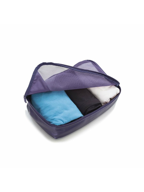 Heys Set od pet putnih torbica u tamno plavoj boji Heys Metallic Packing Cube 5pc