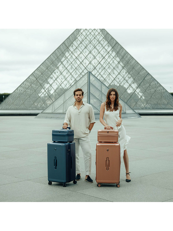 Heys Plavi putni kofer Heys Luxe L Trunk Navy