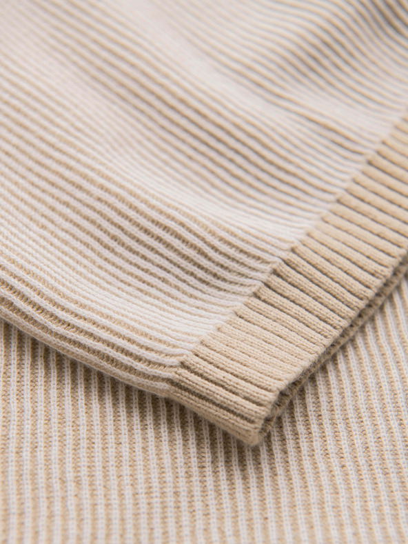 Ombre Clothing Muška strukturirana košulja od pamučnog pletiva - bijela V1 OM-TSCT-0265 Ombre Clothing