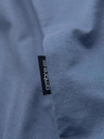 Ombre Clothing Muška pamučna majica BASIC s okruglim izrezom - bijela/grafit/plava od denimaV8 OM-TSBS-0268 Ombre Clothing