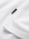 Ombre Clothing Muška majica s V izrezom i elastanom - bijela V1 S2040 Ombre Clothing