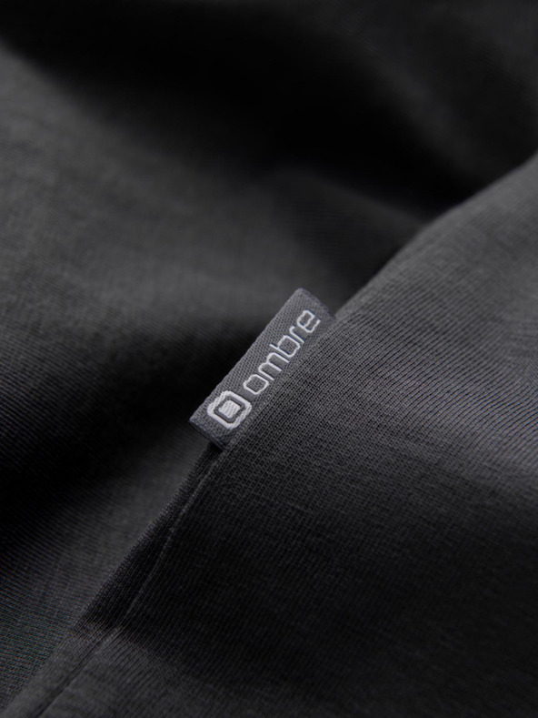 Ombre Clothing Muška dvobojne majica s tiskanjem palminih listova - grafit V2 OM-TSPT-0177 Ombre Clothing