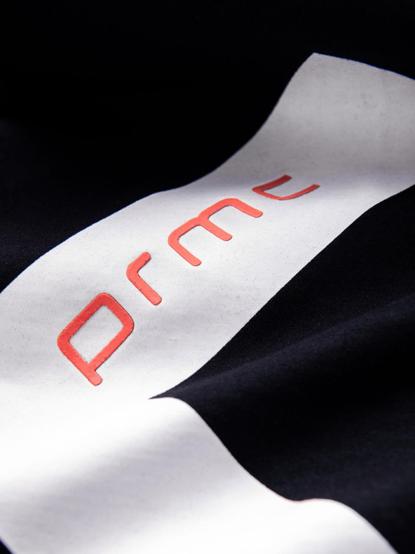 Ombre Clothing Muška pamučna majica s kontrastnom dvobojnom tiskanom - crna V1 OM-TSPT-0219 Ombre Clothing