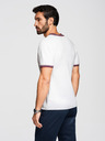 Ombre Clothing Muška viskozna majica s V izrezom - bijela V1 OM-TSCT-0266 Ombre Clothing