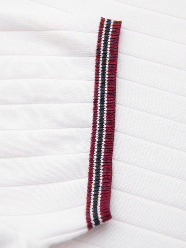 Ombre Clothing Muška viskozna majica s V izrezom - bijela V1 OM-TSCT-0266 Ombre Clothing