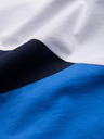 Ombre Clothing Muška pamučna majica u bojama trikolore - bijela i plava V4 OM-TSCT-0174 Ombre Clothing
